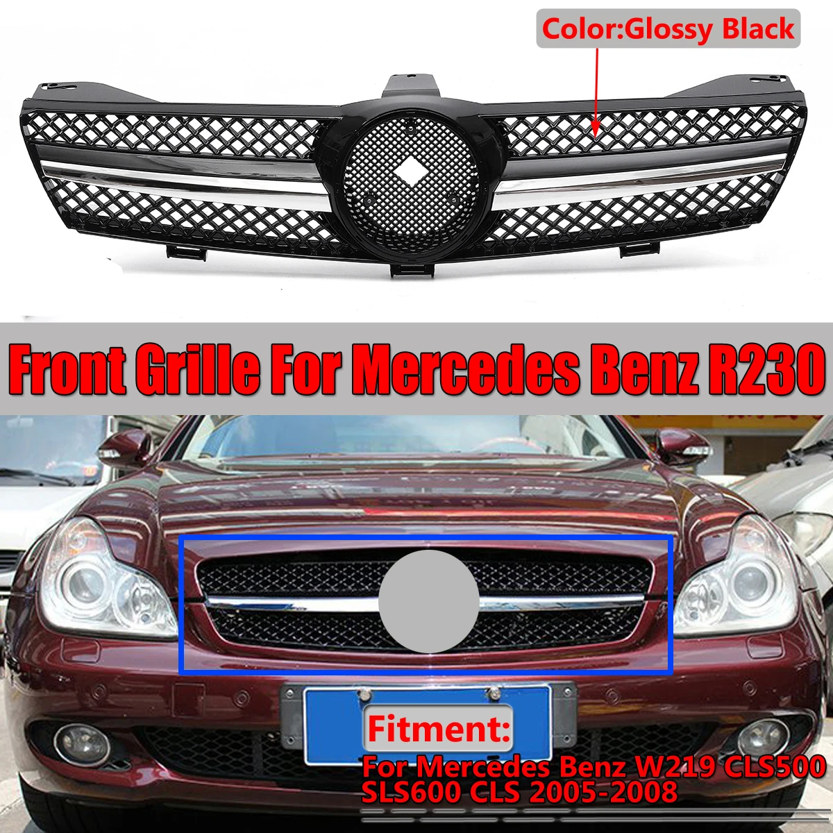 Новая сетчатая решетка для переднего бампера w222 CLS500, гриль для Mercedes Benz w222 CLS500 SLS600 CLS 2005-2008 без эмблемы
Новая сетчатая решетка для переднего бампера w222 CLS500, гриль для Mercedes Benz w222 CLS500 SLS600 CLS 2005-2008 без эмблемы