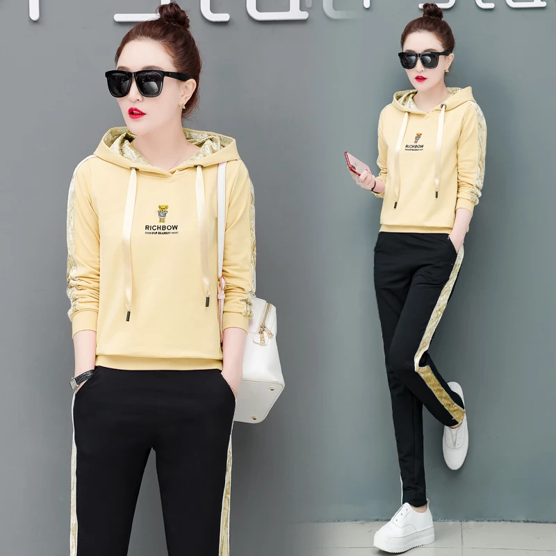 Korean Fashion suit new women 2019 spring and autumn wear loose fleece two-piece casual wear hoodies pants top outfit sweatshirt
Korean Fashion suit new women 2019 spring and autumn wear loose fleece two-piece casual wear hoodies pants top outfit sweatshirt