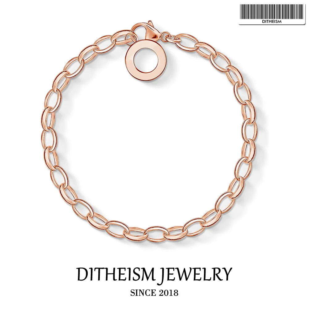 Charm Bracelets Round with Lobster Clasp, 2018 925 Sterling Silver Fashion Jewelry Trendy Rose Gold Color Gift for Women Girls
Charm Bracelets Round with Lobster Clasp, 2018 925 Sterling Silver Fashion Jewelry Trendy Rose Gold Color Gift for Women Girls