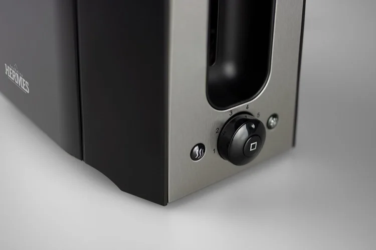 Тостер HERMES technics Black Elegance HT-TO 610 870W | Бытовая техника