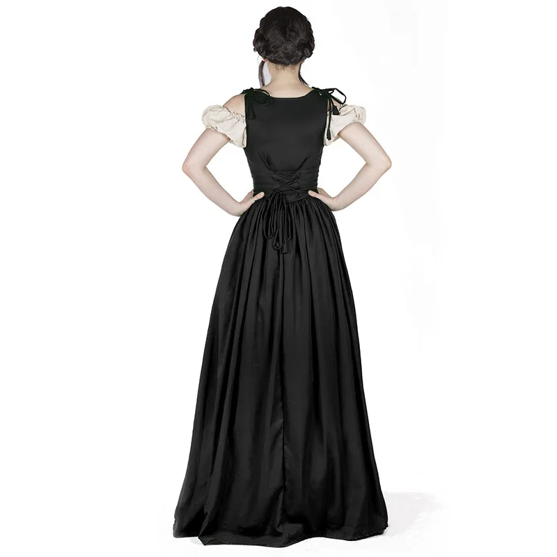 Womens Renaissance Medieval Costume Dress Vintage Patchwork Bandage Dress Lace Up Irish Over Long Dresses Cosplay Retro Gown
Womens Renaissance Medieval Costume Dress Vintage Patchwork Bandage Dress Lace Up Irish Over Long Dresses Cosplay Retro Gown