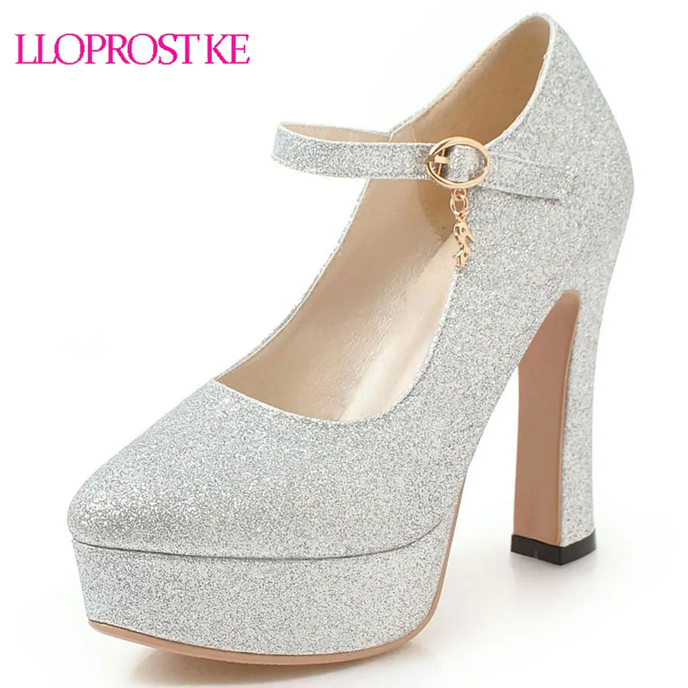 Lloprost ke Spring autumn thick high heels shoes woman buckle PU wedding shoes bride elegant fashion women pumps gold silver H62
Lloprost ke Spring autumn thick high heels shoes woman buckle PU wedding shoes bride elegant fashion women pumps gold silver H62