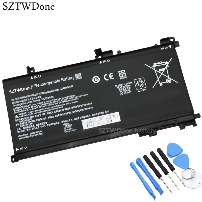 SZTWDone TE03XL Laptop battery For HP OMEN 15 15-Ax000 15-bc 15-bc099nia 15-ax005ng TPN-Q173 HSTNN-UB7A 849570-541 849910-850
SZTWDone TE03XL Laptop battery For HP OMEN 15 15-Ax000 15-bc 15-bc099nia 15-ax005ng TPN-Q173 HSTNN-UB7A 849570-541 849910-850