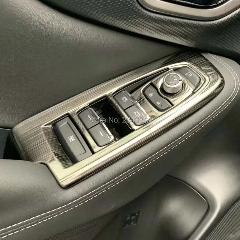 Для Subaru Forester SK 2018 2019 нержавеющая интерьерная дверь подлокотник для панели