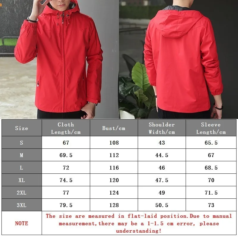 MAIJION Men Hiking Jacket Waterproof Windproof Coat Male Cycling Breathable Light Jacket Quick Dry Climbing Outdoor Sport Top
MAIJION Men Hiking Jacket Waterproof Windproof Coat Male Cycling Breathable Light Jacket Quick Dry Climbing Outdoor Sport Top