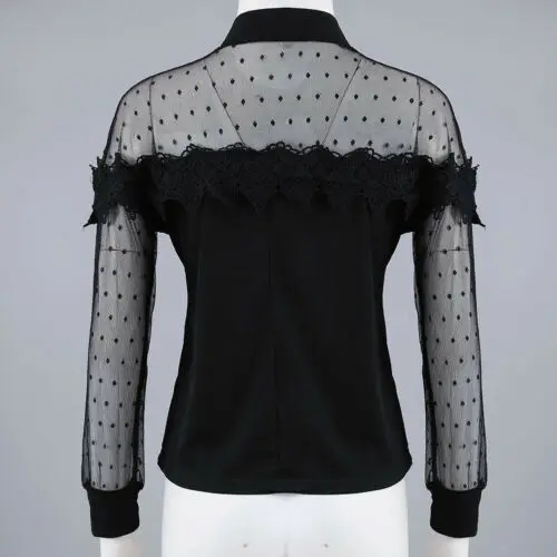 2019 Women Lace Mesh Patchwork Long Sleeve Shirt O-Neck Blouse Summer Fashion Tops
2019 Women Lace Mesh Patchwork Long Sleeve Shirt O-Neck Blouse Summer Fashion Tops