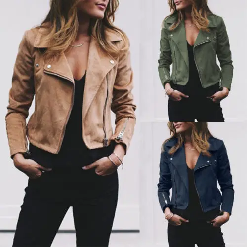 2019 Fashion Women's Ladies Flannel Jackets Zip Up Biker Casual Coats Flight Tops Clothes
2019 Fashion Women's Ladies Flannel Jackets Zip Up Biker Casual Coats Flight Tops Clothes