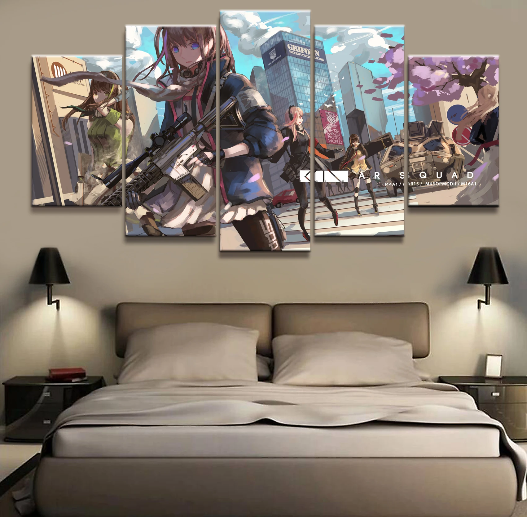 5 Panel Girls Frontline Game Canvas Printed Painting For Living Room Wall Decor HD Picture Artworks Poster
5 Panel Girls Frontline Game Canvas Printed Painting For Living Room Wall Decor HD Picture Artworks Poster