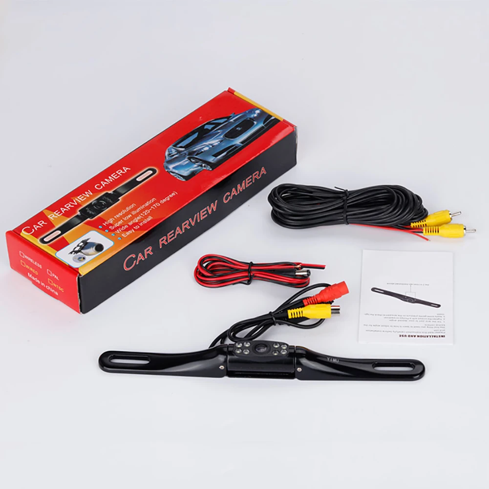 170degree Rotating Metal IR 8 LED Night Vision Car License Plate Rear View Reverse Backup Camera Reversing Vision Camera
170degree Rotating Metal IR 8 LED Night Vision Car License Plate Rear View Reverse Backup Camera Reversing Vision Camera