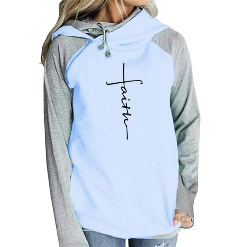 Fashion For Women Faith Letters Print Sweatshirt Zipper Decoration Tops Harajuku Sweatshirt Female Cotton Graphic Tees Women
Fashion For Women Faith Letters Print Sweatshirt Zipper Decoration Tops Harajuku Sweatshirt Female Cotton Graphic Tees Women