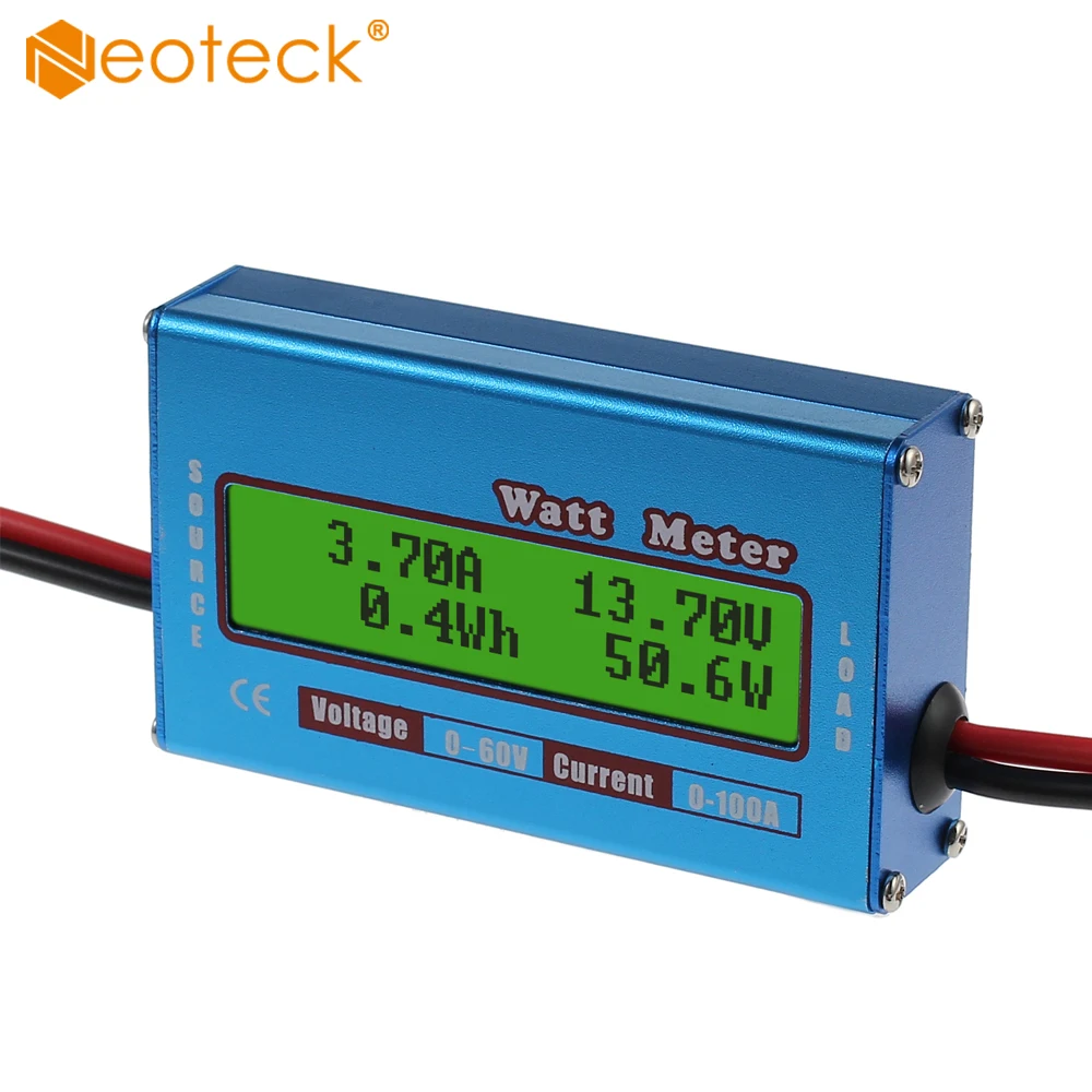 Neoteck DC LCD 60V/100A Balance Voltage Boat RC Heli Battery Power Analyzer Watt Meter
Neoteck DC LCD 60V/100A Balance Voltage Boat RC Heli Battery Power Analyzer Watt Meter