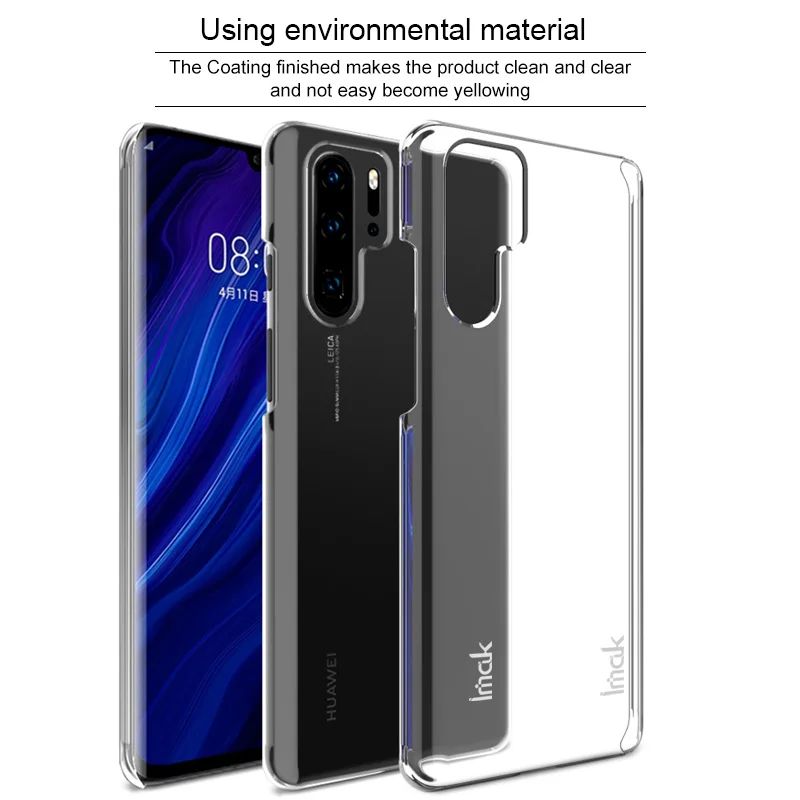 Для Huawei P30 чехол Pro Чехол Imak жесткие пластиковые чехлы для телефонов Прозрачная