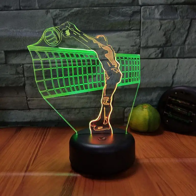 Volleyball Sports 3d Vision Nightlight Colorful Touch Charging Led Stereo 3D Lamp Christmas Gift Children's Toys Usb Led Light
Volleyball Sports 3d Vision Nightlight Colorful Touch Charging Led Stereo 3D Lamp Christmas Gift Children's Toys Usb Led Light