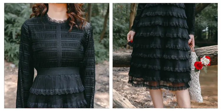 FOLOBE Women Elegant Layers Ruffles Party Midi Dress 2020 self portrait Autumn Lace Long Sleeve Cake Dress Party Clothing
FOLOBE Women Elegant Layers Ruffles Party Midi Dress 2020 self portrait Autumn Lace Long Sleeve Cake Dress Party Clothing
