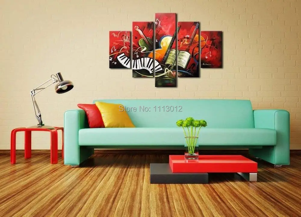 5-Piece 100% Modern Hand Painted Oil Paintings Instruments Reunion Red Abstract Canvas Home Wall Art Decorative For Living Room
5-Piece 100% Modern Hand Painted Oil Paintings Instruments Reunion Red Abstract Canvas Home Wall Art Decorative For Living Room