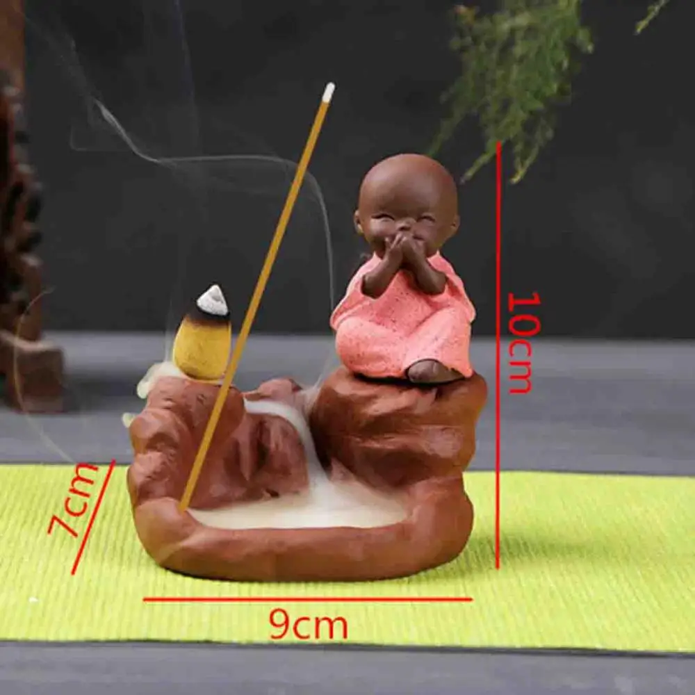 Mountains Ceramic Backflow Incense Burner Little Monk Smoke Waterfall Incense Holder Mountain River Handicraft Incense Holder
Mountains Ceramic Backflow Incense Burner Little Monk Smoke Waterfall Incense Holder Mountain River Handicraft Incense Holder