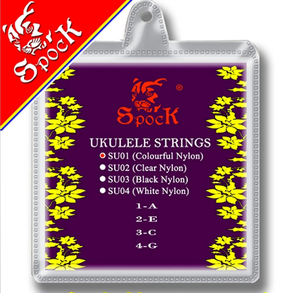 Spock SU01 Colorful Nylon Ukulele Strings Ukulele Accessories 1st-4th Strings Hawaii Four Strings Guitar
Spock SU01 Colorful Nylon Ukulele Strings Ukulele Accessories 1st-4th Strings Hawaii Four Strings Guitar