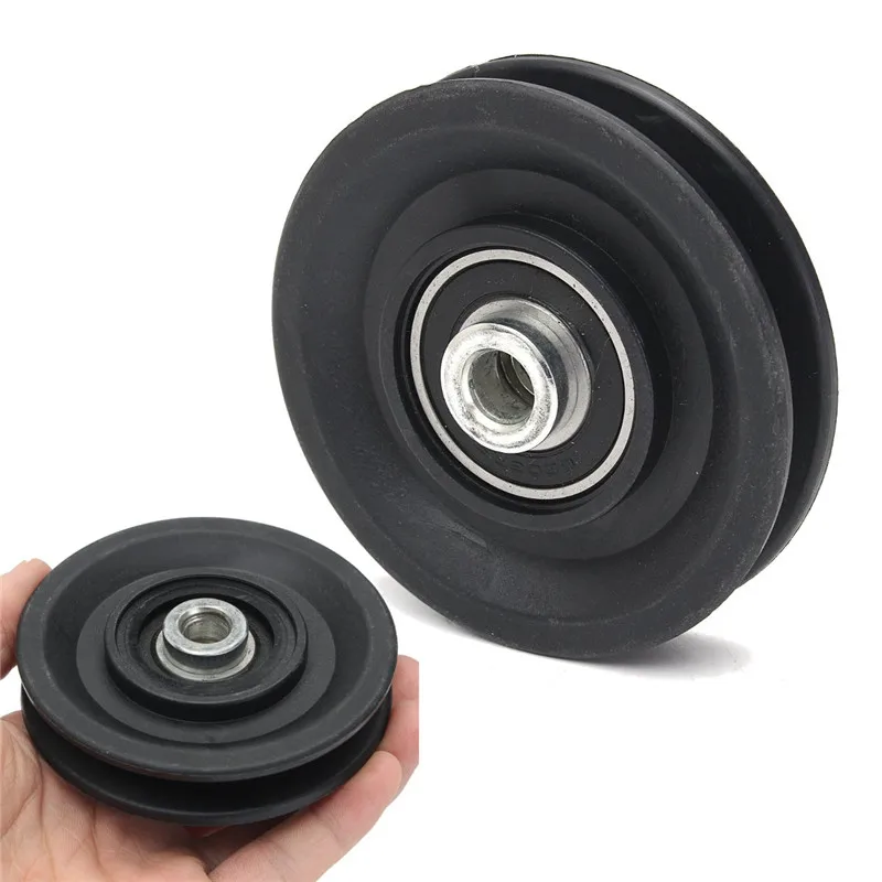 High Quality 90mm Black Wearproof Nylon Bearing Pulley Wheel 3.5" Cable Gym Universal Fitness Sports Lifting Equipment Part
High Quality 90mm Black Wearproof Nylon Bearing Pulley Wheel 3.5" Cable Gym Universal Fitness Sports Lifting Equipment Part