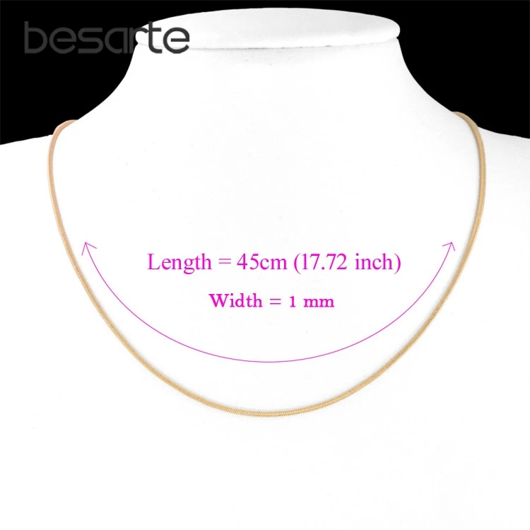 45CM Adult Gold Chain Necklace Women Men Jewelry Baby Girls Collier Bebe Femme Collares Collar Bebek Kolye Collane Colier N0608
45CM Adult Gold Chain Necklace Women Men Jewelry Baby Girls Collier Bebe Femme Collares Collar Bebek Kolye Collane Colier N0608