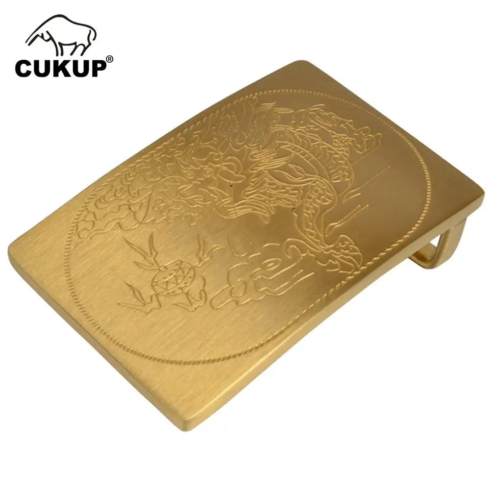 CUKUP Unique Design Carving Dragon Pattern Male Chinese Styles Smooth Gold Man Belt Buckles Solid Brass Metal for Men BRK053
CUKUP Unique Design Carving Dragon Pattern Male Chinese Styles Smooth Gold Man Belt Buckles Solid Brass Metal for Men BRK053