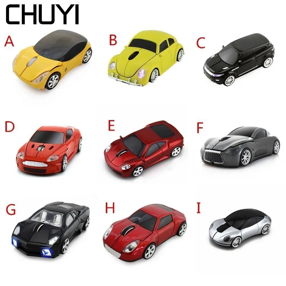 CHUYI 2.4G Wireless Car Mouse Inal Ambrico 1600DPI USB Optical Collection Of Mini Sports Car Model Mause Gaming Mice For Laptop
CHUYI 2.4G Wireless Car Mouse Inal Ambrico 1600DPI USB Optical Collection Of Mini Sports Car Model Mause Gaming Mice For Laptop