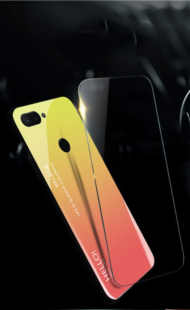 Gradient Tempered Glass Phone Case For Xiaomi Mi 8 Lite Color Back Cover Soft Bumper for Xiaomi Mi8 Lite Coque Capa
Gradient Tempered Glass Phone Case For Xiaomi Mi 8 Lite Color Back Cover Soft Bumper for Xiaomi Mi8 Lite Coque Capa