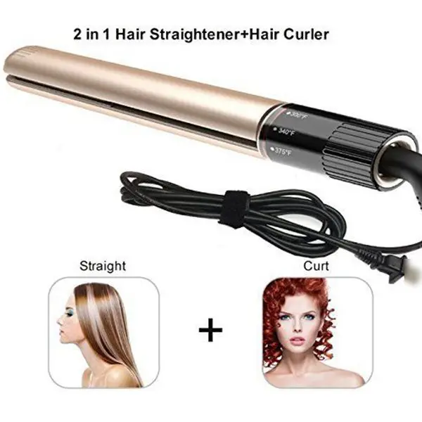 Hot Professional Ceramic Hair Styling Curler Straightener Curling Flat Iron | Красота и здоровье