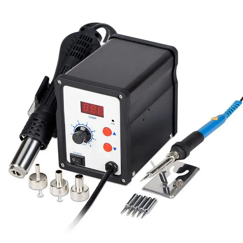 Hot Air Desoldering Station 110V 220V Digital Display Desoldering Soldering Rework SMD Solder Station Maintenance Tool
Hot Air Desoldering Station 110V 220V Digital Display Desoldering Soldering Rework SMD Solder Station Maintenance Tool