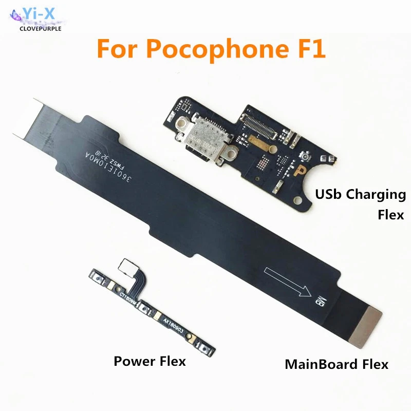 10 шт. гибкий USB-кабель для зарядки и подключения материнской платы к Xiaomi Pocophone F1 Mi |