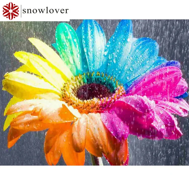 Алмазная живопись Sonwlover DIY5D квадратная красивая декоративная подсолнуха мебель