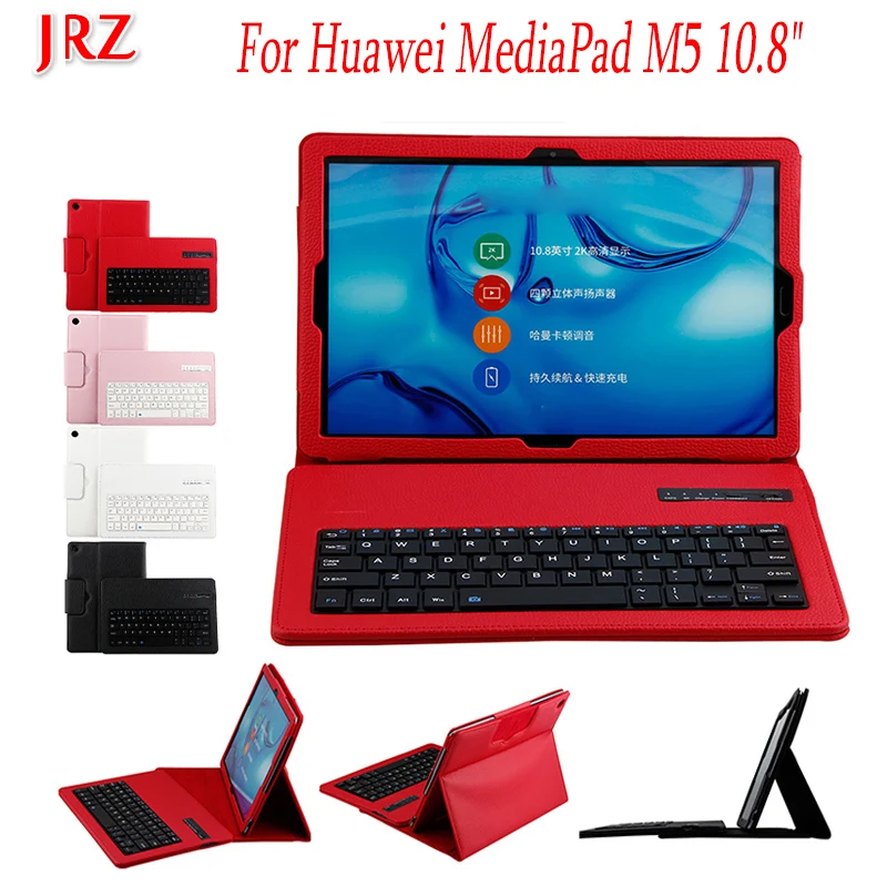 JRZ 10 8 дюймов чехол для планшета Huawei MediaPad M5 CRM-AL09 CRM-W09 Съемная Wi-Fi Bluetooth клавиатура