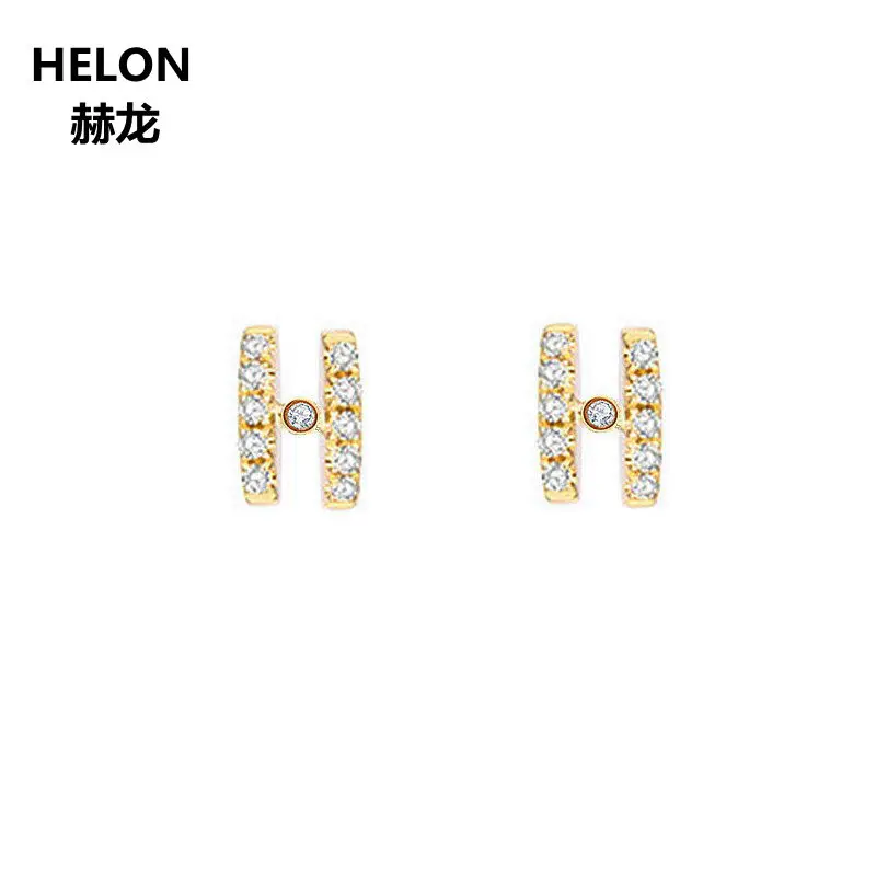 Trendy Natural Diamonds Stud Earrings H Shape Solid 10k Yellow Gold Engagement Wedding Party Women Earrings Fine Jewelry
Trendy Natural Diamonds Stud Earrings H Shape Solid 10k Yellow Gold Engagement Wedding Party Women Earrings Fine Jewelry