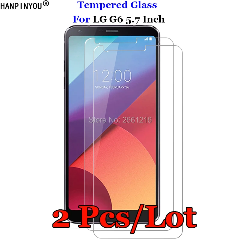 

2Pcs For LG G6 Plus Tempered Glass 9H 2.5D Premium Screen Protector Film For LG G6 H870 H870K H871 H872 H873 H870DS LS993 US997