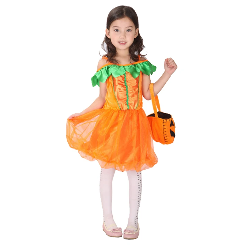 Pumpkin Dress Skirt Costume for Halloween Child Kids Witch Party Performance Cosplay Little Girl Free Shipping
Pumpkin Dress Skirt Costume for Halloween Child Kids Witch Party Performance Cosplay Little Girl Free Shipping
