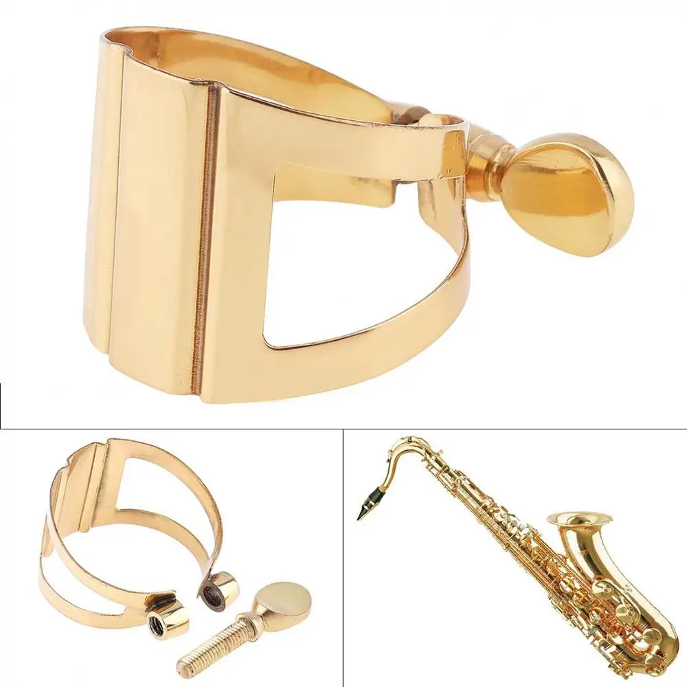 Saxophone Mouthpiece Ligature Gold -Plated Ligature Fastener For Rubber Mouthpiece
Saxophone Mouthpiece Ligature Gold -Plated Ligature Fastener For Rubber Mouthpiece