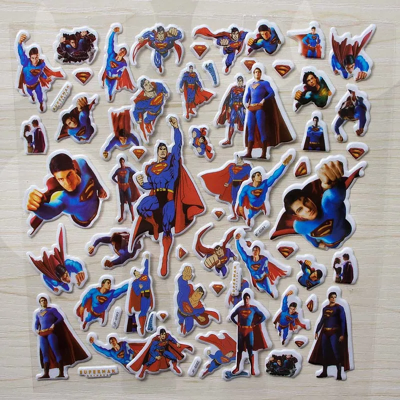 6 листов DC Супер Герои DIY наклейки s Супермен Супермена игрушки подарок для