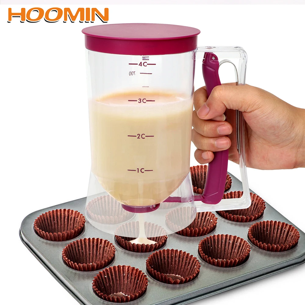 HOOMIN 900ml Measuring Cup Batter Flour Paste Dispenser For Cupcakes Pancakes Cookie Cake Muffins Cream Speratator Baking Tools
HOOMIN 900ml Measuring Cup Batter Flour Paste Dispenser For Cupcakes Pancakes Cookie Cake Muffins Cream Speratator Baking Tools