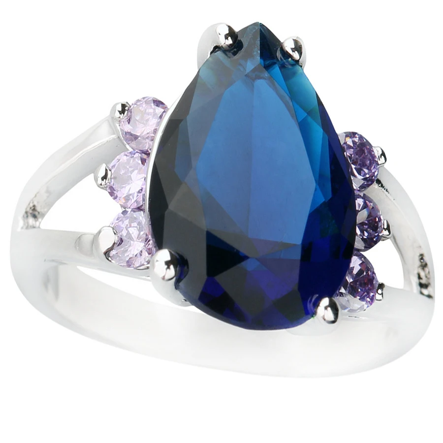 Pear Bule Stone 10*14mm Semi-precious Stone Sterling Silver AiMolies Ring Q0022L
Pear Bule Stone 10*14mm Semi-precious Stone Sterling Silver AiMolies Ring Q0022L