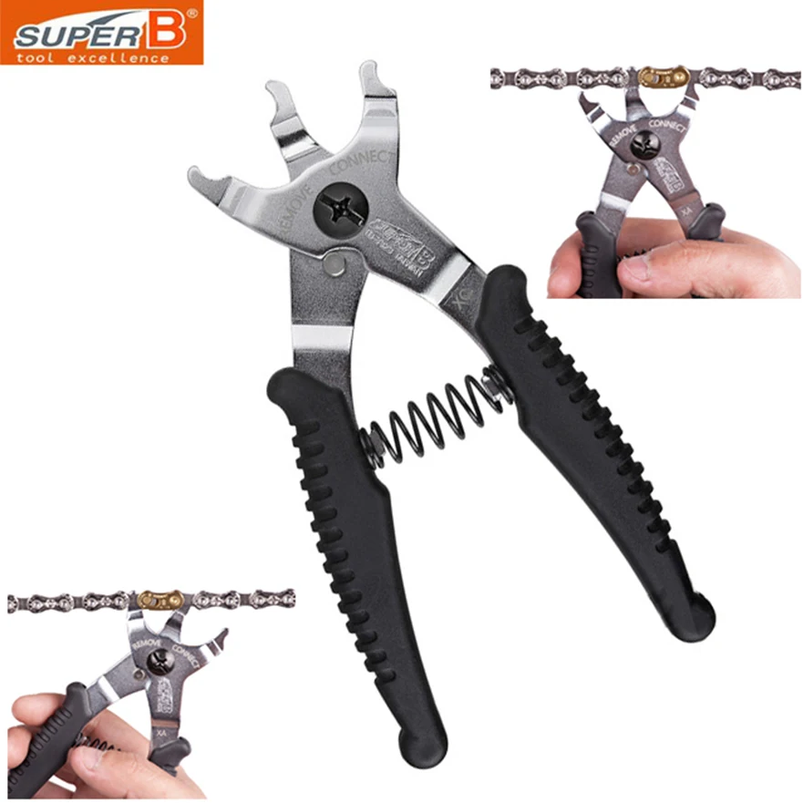 SUPER B TB-3323 bike chain magic button clamp remover and connect tools chain repair tools 2 in 1 bicycle Chain Repair Tools
SUPER B TB-3323 bike chain magic button clamp remover and connect tools chain repair tools 2 in 1 bicycle Chain Repair Tools