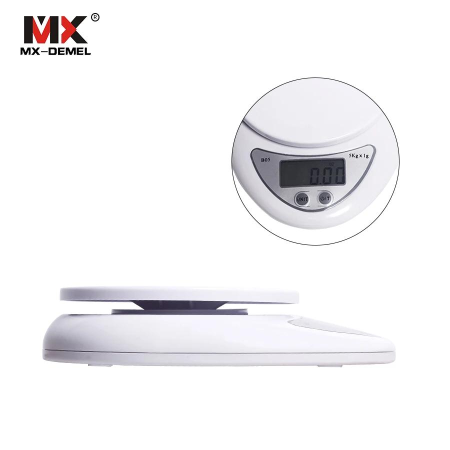 MX-DEMEL 5kg / 1g Accurate Electronic LED AAA * 2 Digital Kitchen Personal Scale Food Weighting Gadget High Quality | Инструменты
