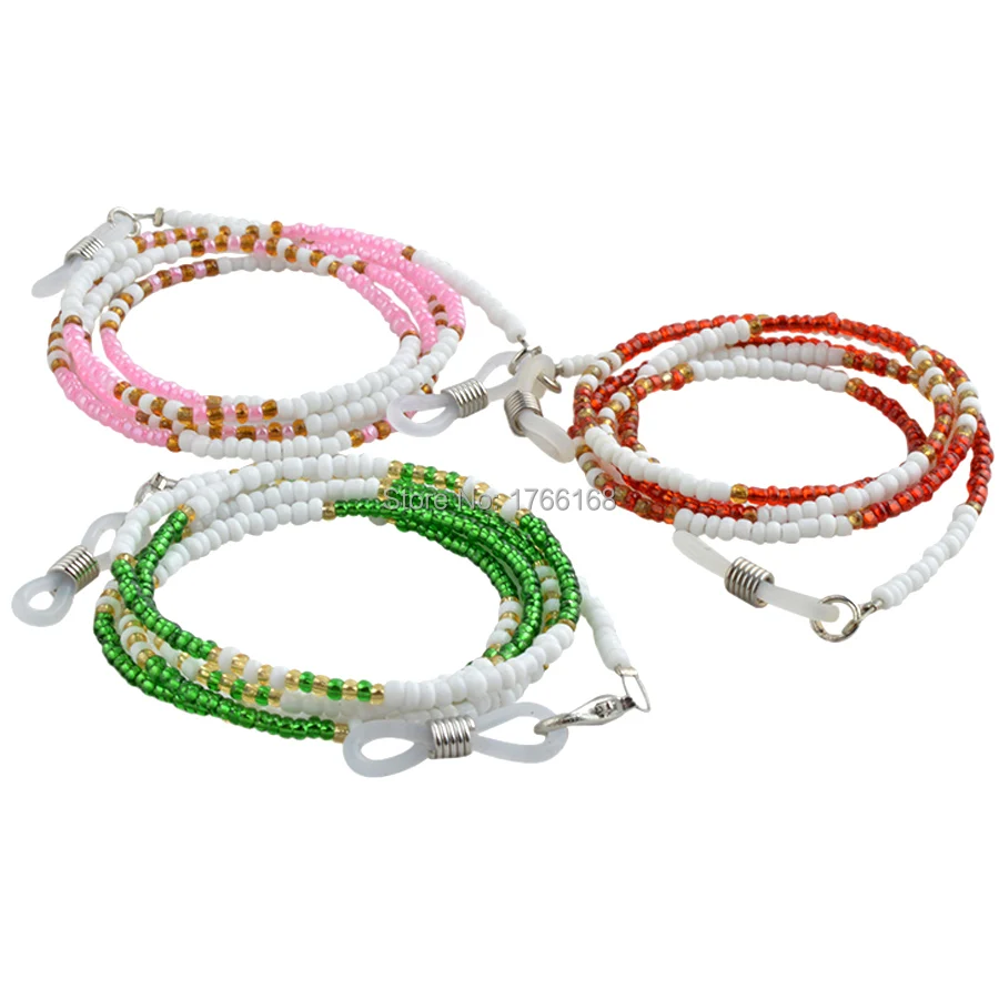 Wholesale 20PCS Beads sunglasses cord,Glasses Chain,Glasses anti-slip holder 3colors option
Wholesale 20PCS Beads sunglasses cord,Glasses Chain,Glasses anti-slip holder 3colors option