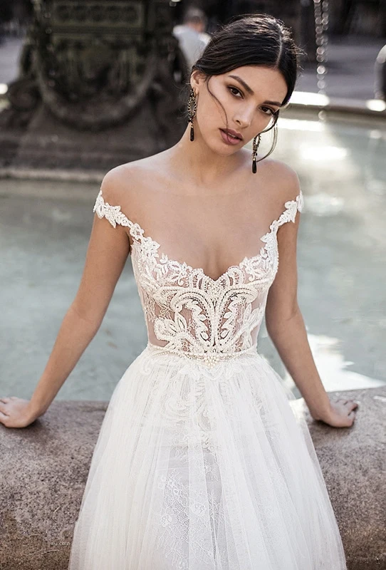 Женское длинное свадебное платье SSYFashion, блестящее платье со шлейфом и аппликацией
Женское длинное свадебное платье SSYFashion, блестящее платье со шлейфом и аппликацией