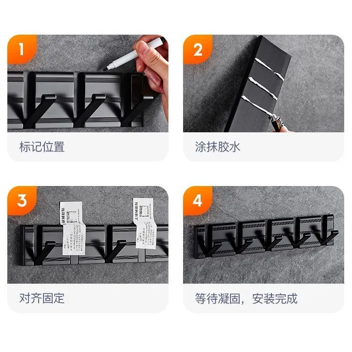 Houmaid Bathroom Hardware Viscose Wall Mounted Robe Hooks Toilet Clothes Row Hook European Shower Room Black Clothes Hooks
Houmaid Bathroom Hardware Viscose Wall Mounted Robe Hooks Toilet Clothes Row Hook European Shower Room Black Clothes Hooks