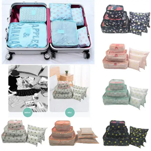 6Pcs Waterproof Travel Clothes Storage Bags Foldable Oxford Luggage Organizer Pouch Packing Cube
6Pcs Waterproof Travel Clothes Storage Bags Foldable Oxford Luggage Organizer Pouch Packing Cube
