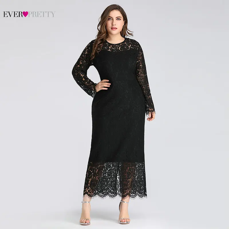 Robe De Soiree Ever Pretty EZ03077 2019 ТРАПЕЦИЕВИДНОЕ ПЛАТЬЕ с длинными рукавами длиной до колен