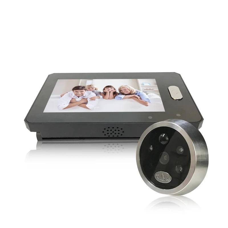 Saful Door Peephole Camera 4.3" LCD Screen Motion Detect Video Recording Door Camera 120 Wide Angle Wireless Smart Door Bell
Saful Door Peephole Camera 4.3" LCD Screen Motion Detect Video Recording Door Camera 120 Wide Angle Wireless Smart Door Bell