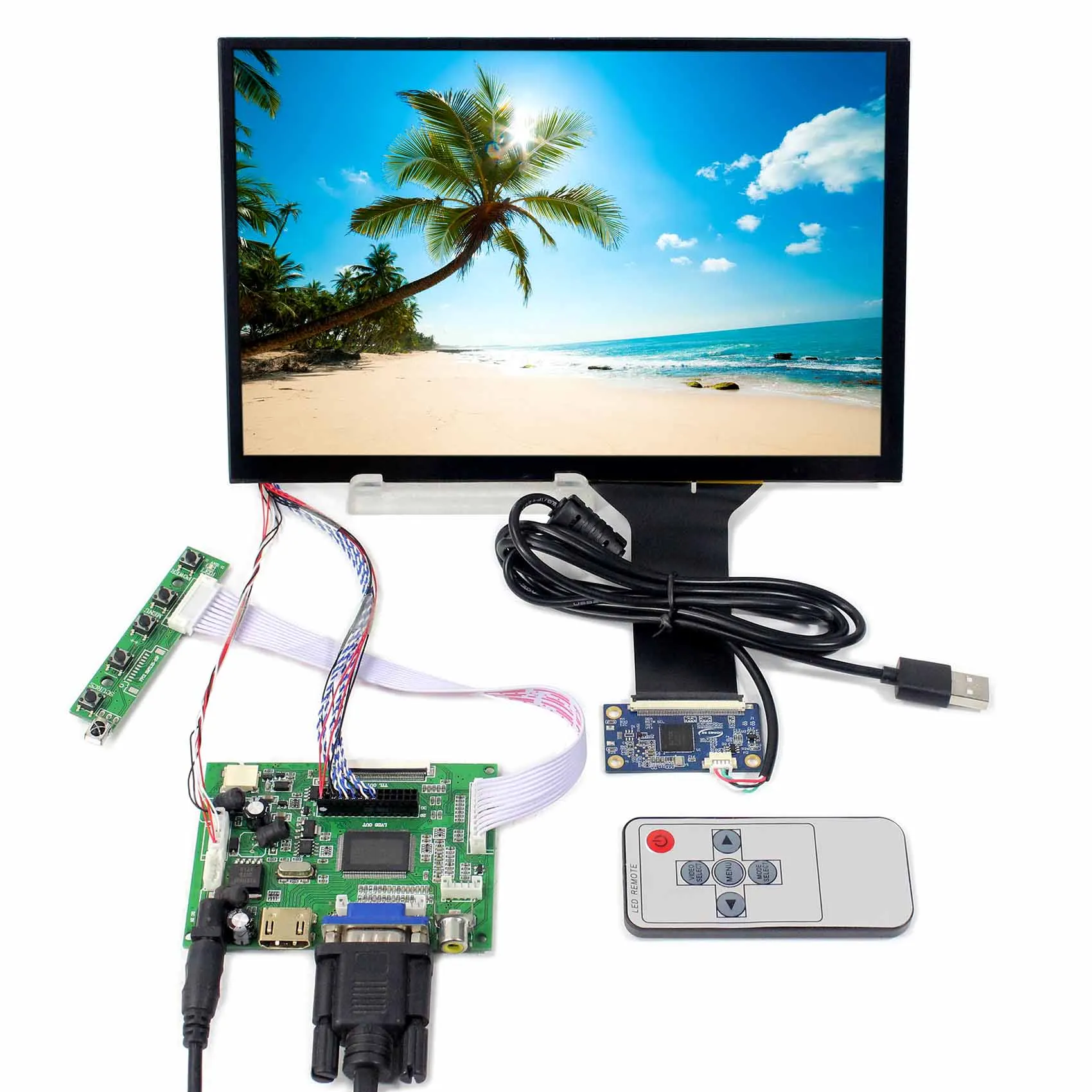 10.1inch M101NWWB 1280X800 LCD Screen With Capacitive Touch Panel with HD MI VGA+2AV LCD Controller Board
10.1inch M101NWWB 1280X800 LCD Screen With Capacitive Touch Panel with HD MI VGA+2AV LCD Controller Board