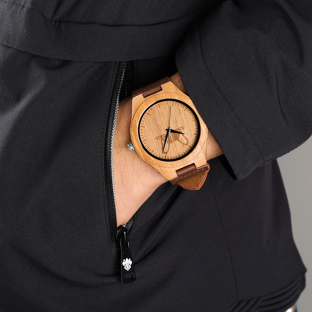 Handmade Quartz Wood Watch for Men Maple Dog/Tree Pattern Wooden Watch with Leather Band for Women No Digital Dial Wood Watches
Handmade Quartz Wood Watch for Men Maple Dog/Tree Pattern Wooden Watch with Leather Band for Women No Digital Dial Wood Watches
