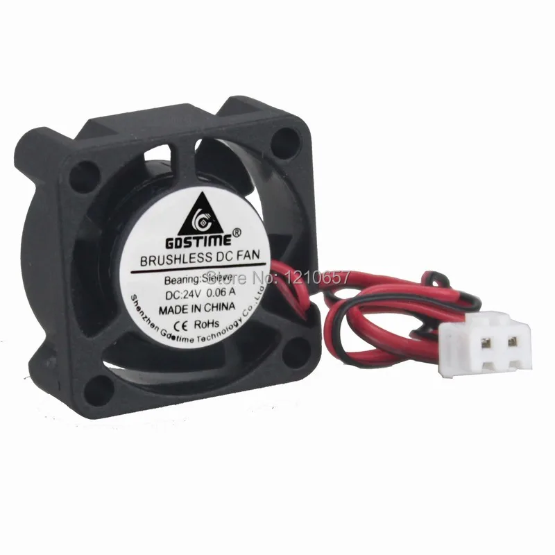 2 Piecs Lot Gdstime 25MM 25 x 25 x 10MM Mini 24V 2Pin DC Brushless Cooler Cooling Fan
2 Piecs Lot Gdstime 25MM 25 x 25 x 10MM Mini 24V 2Pin DC Brushless Cooler Cooling Fan