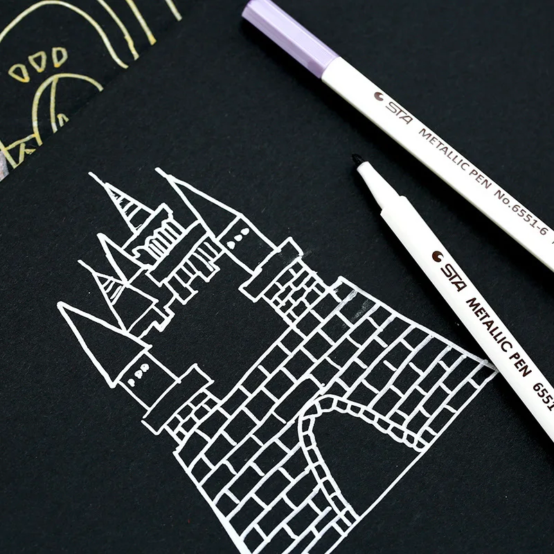 10 Colors STA Metallic Marker Pen DIY Scrapbooking Crafts Soft Brush Pen Art Marker Pen For Comic Calligraphy School Supplies
10 Colors STA Metallic Marker Pen DIY Scrapbooking Crafts Soft Brush Pen Art Marker Pen For Comic Calligraphy School Supplies